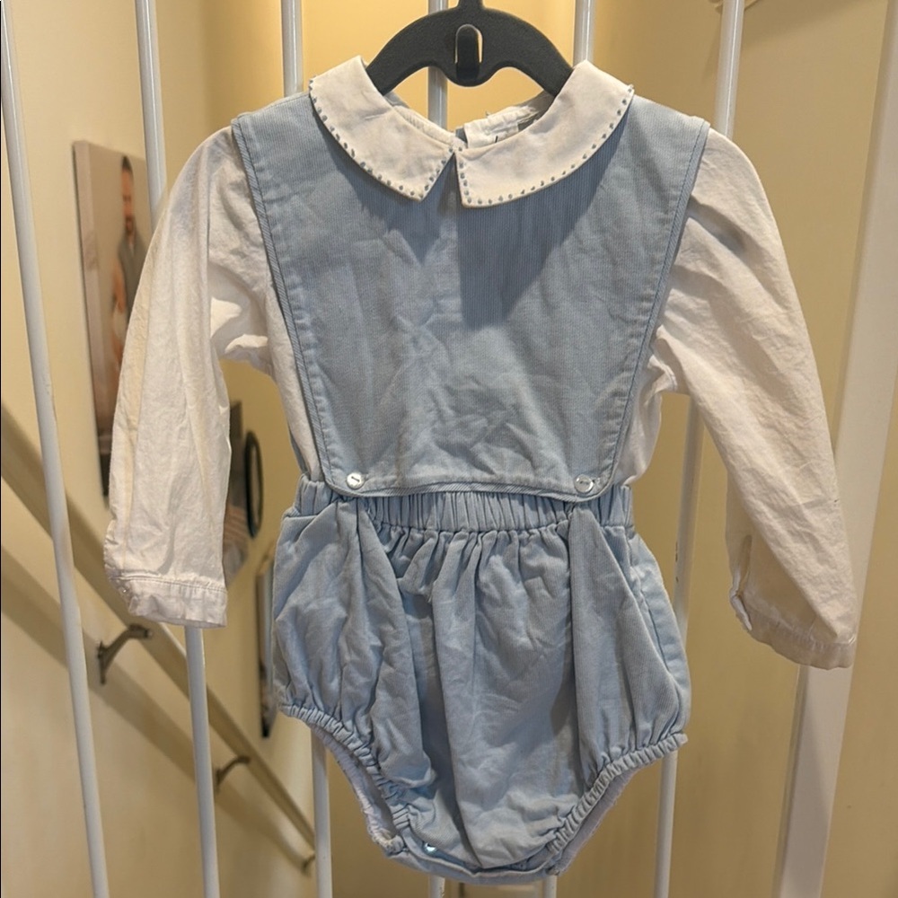 Sophia and Lucas button on romper
